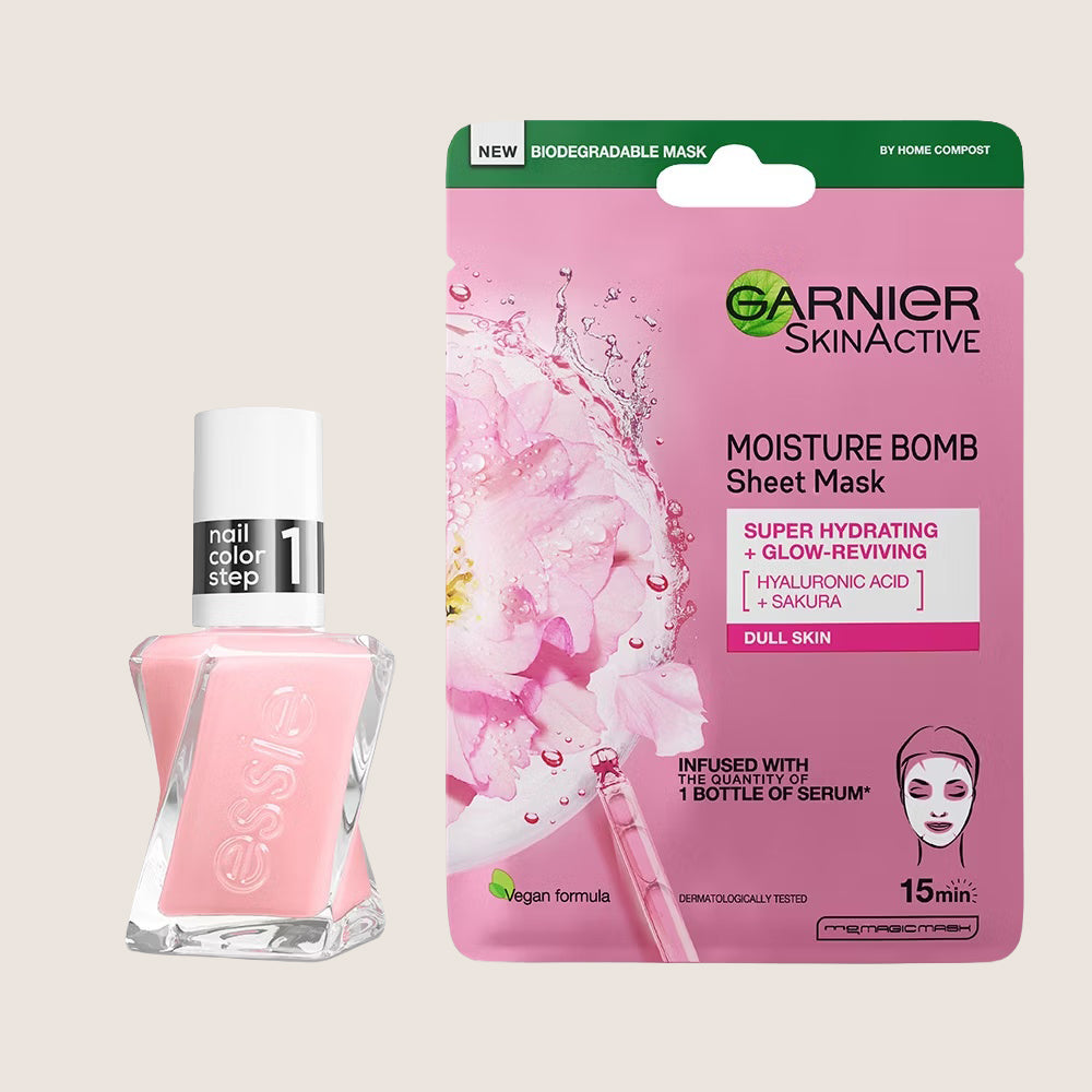 Essie Sheer Fantasy & Garnier Cherry Mask Premium Quality