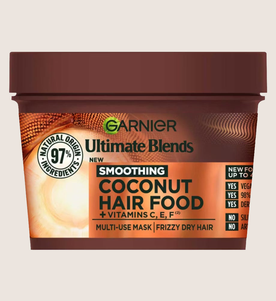 Garnier Ultimate Blends Hair Food, Coconut Oil 3-in-1 Frizzy Hair Mask Treatment 400ml