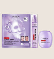 L'Oréal Paris Revitalift Filler Glass Skin Routine Bundle