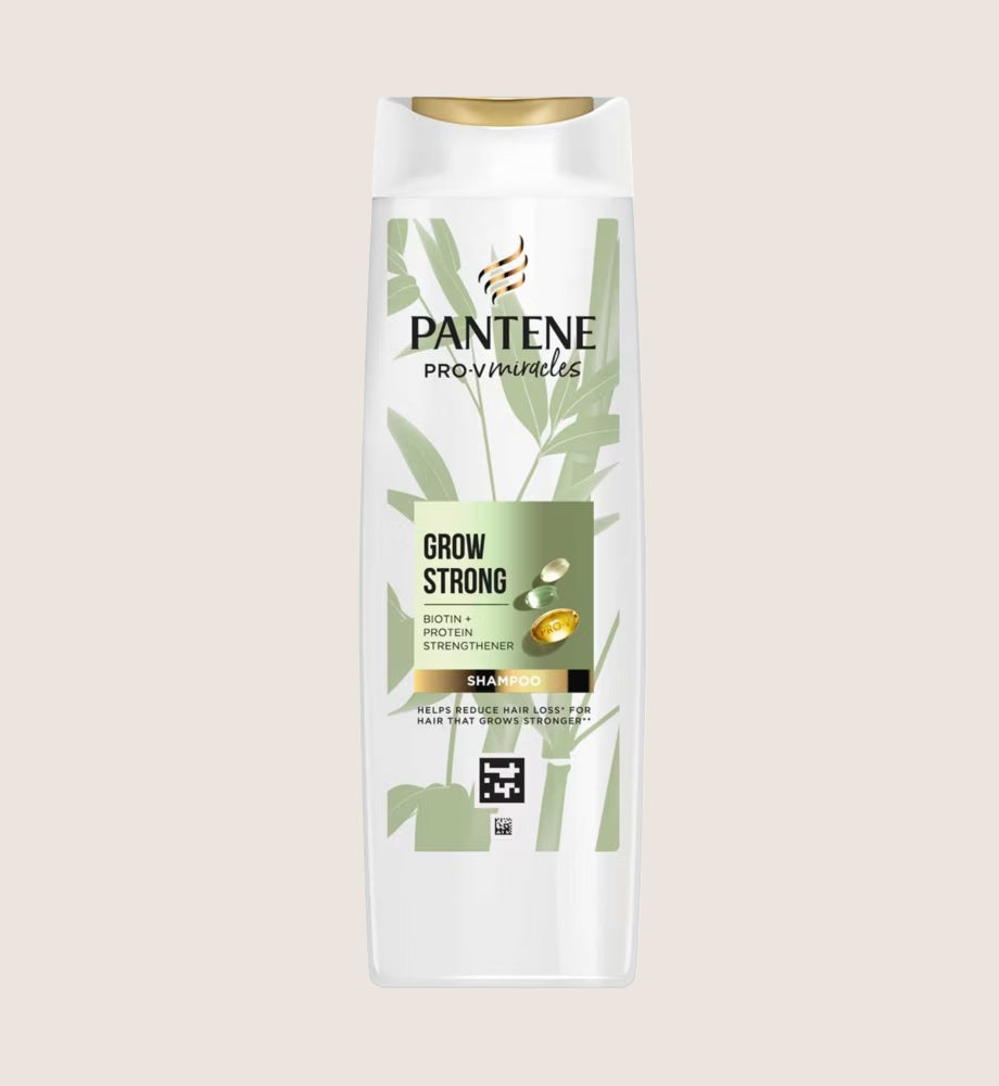 Pantene Grow Strong Shampoo With Bamboo And Biotin 400ml
