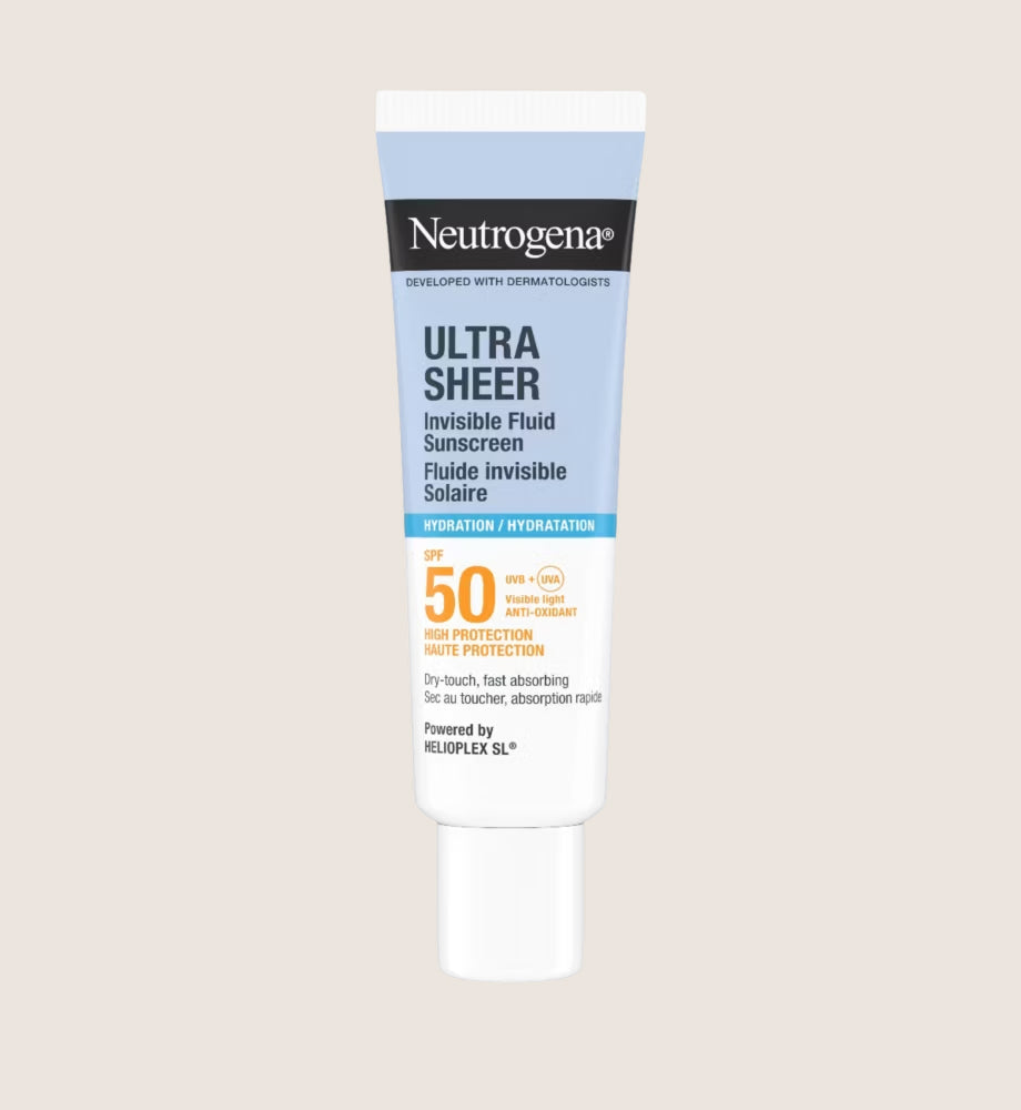Neutrogena Ultra Sheer Invisible Fluid Sunscreen Hydration SPF50 50ml