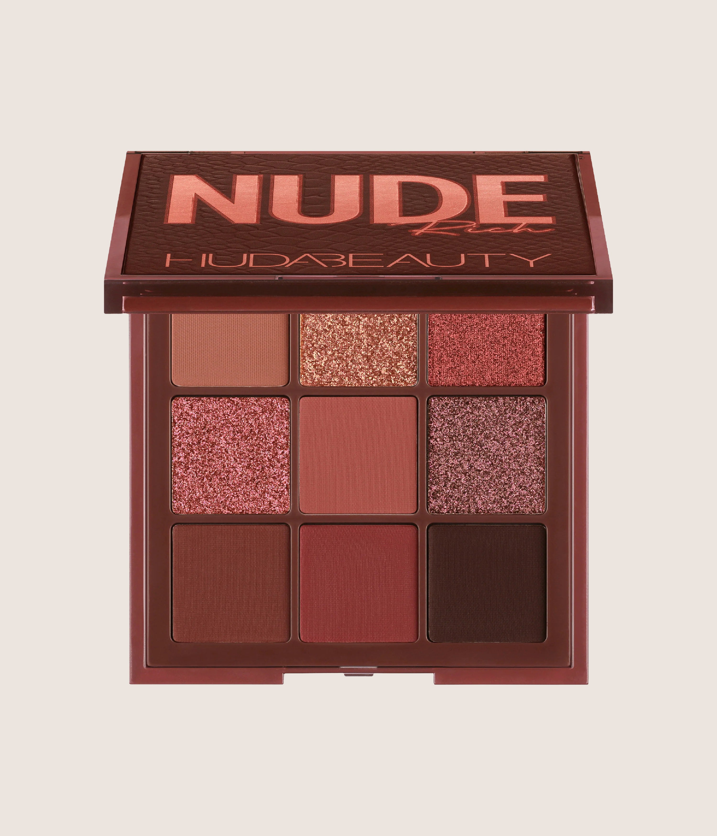 Huda Beauty Nude Obsessions Eyeshadow Palette 9-Shade Universal Matte & Metallic Mini Palette 7.02g