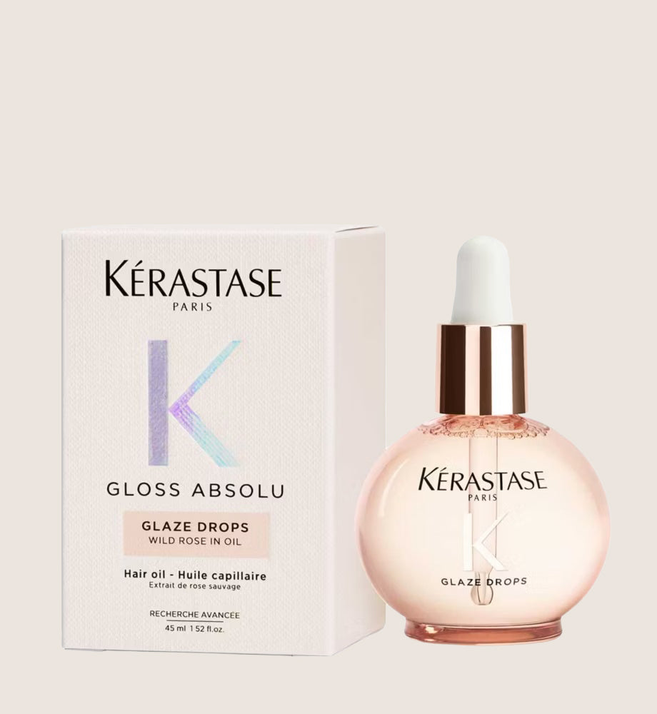 Kérastase Gloss Absolu Glaze Drops Hair Oil with Wild Rose Nourishing Oil 45ml