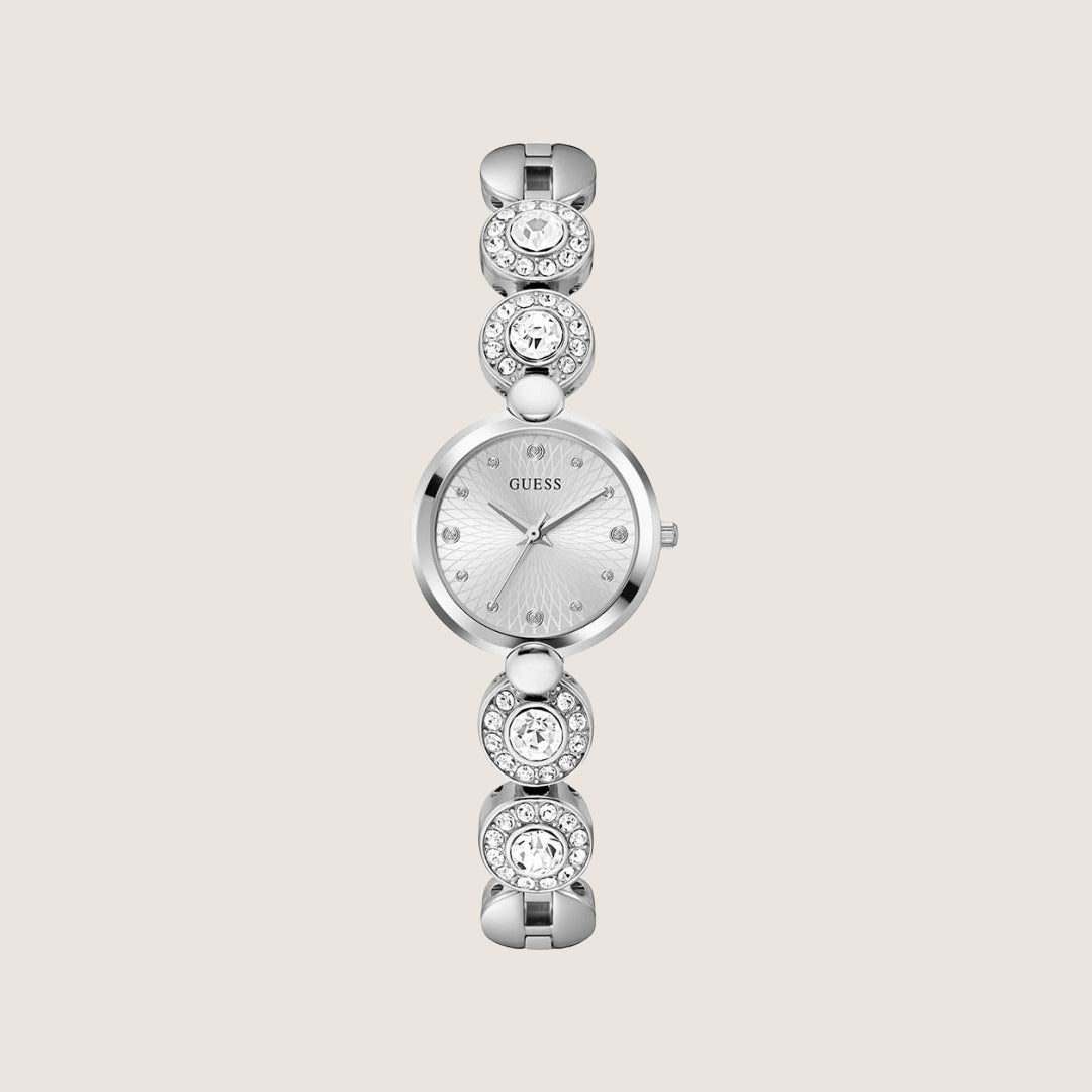 Guess Women's Stardom Watch Crystal-Set Silver Dial GW0757L1