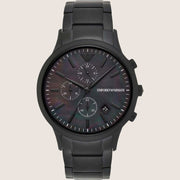 Emporio Armani Mens Watch Black Stainless Steel Bracelet AR11275