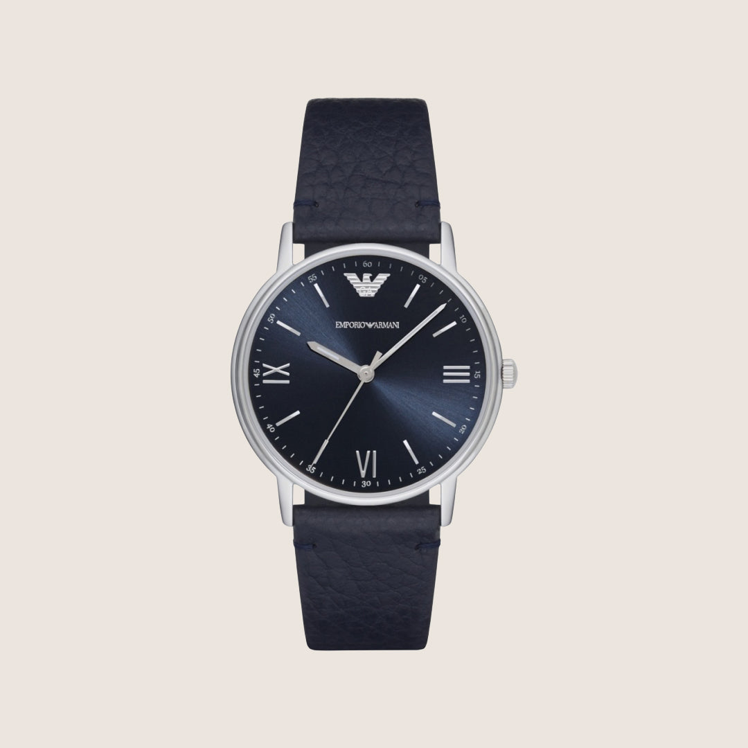 Emporio Armani Men's Dress Watch Black Dial Classic Design AR11012