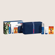 ClarinsMen Age-Defying Essentials Set - Face Wash, Double Serum & Wrinkle Smoothing Care