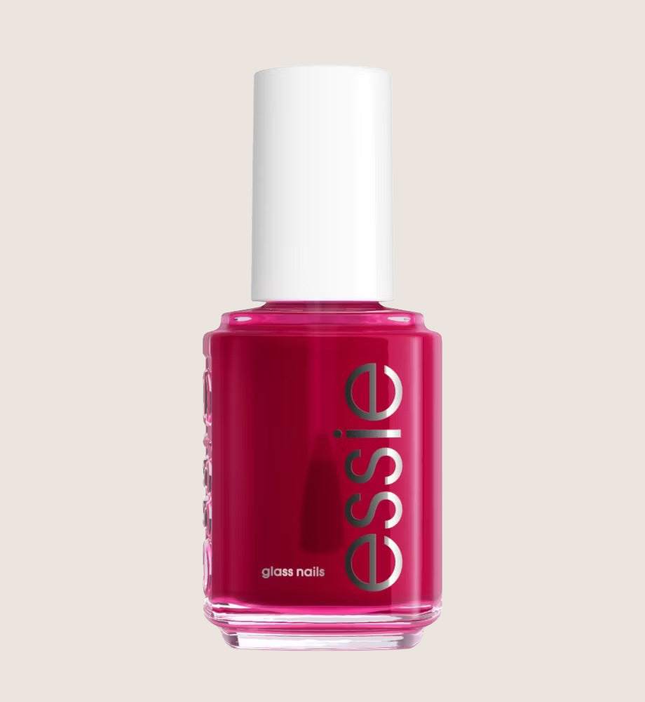 Essie Glass Nails Highballer, Vibrant Fuchsia Nail Polish, Sheer Finish, Vibrant Color 13.5ml