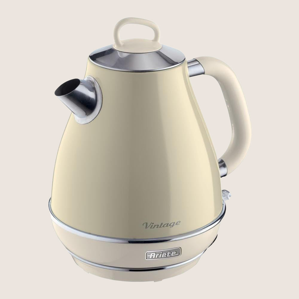 ARIETE Vintage 2869 Jug Kettle with 360° Rotational Base 1.7L - Beige