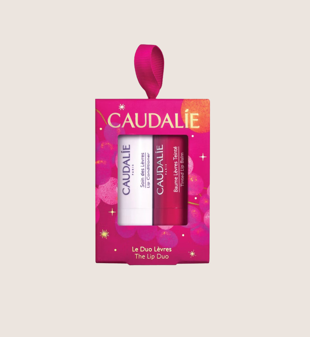Caudalie Lip Balm Duo Beauty Gift Set For Her