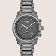 BOSS Men's Chronograph Gunmetal Dial Tachymeter All-Gunmetal Watch 1514005