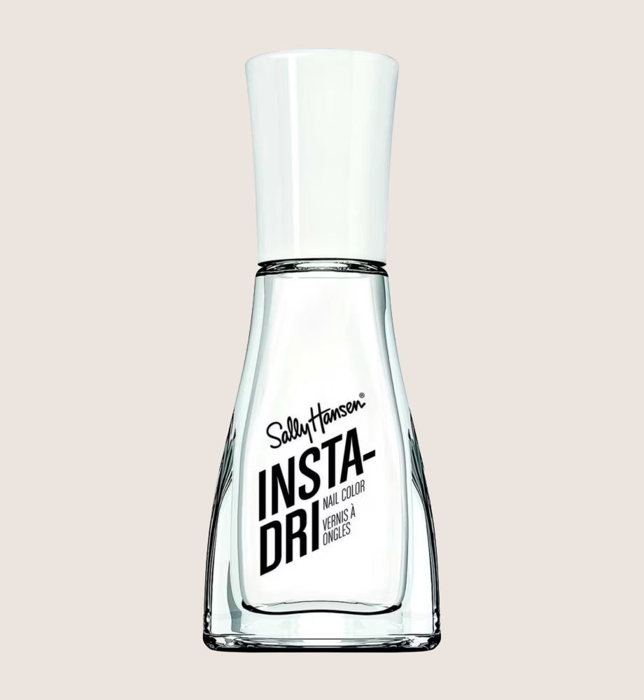 Sally Hansen Insta-Dri Nail Polish, White On Time