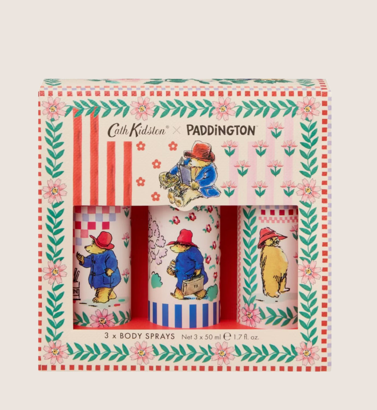 Cath Kidston x Paddington Assorted Body Sprays 3 x 50ml Fragrance Gift Set For Her