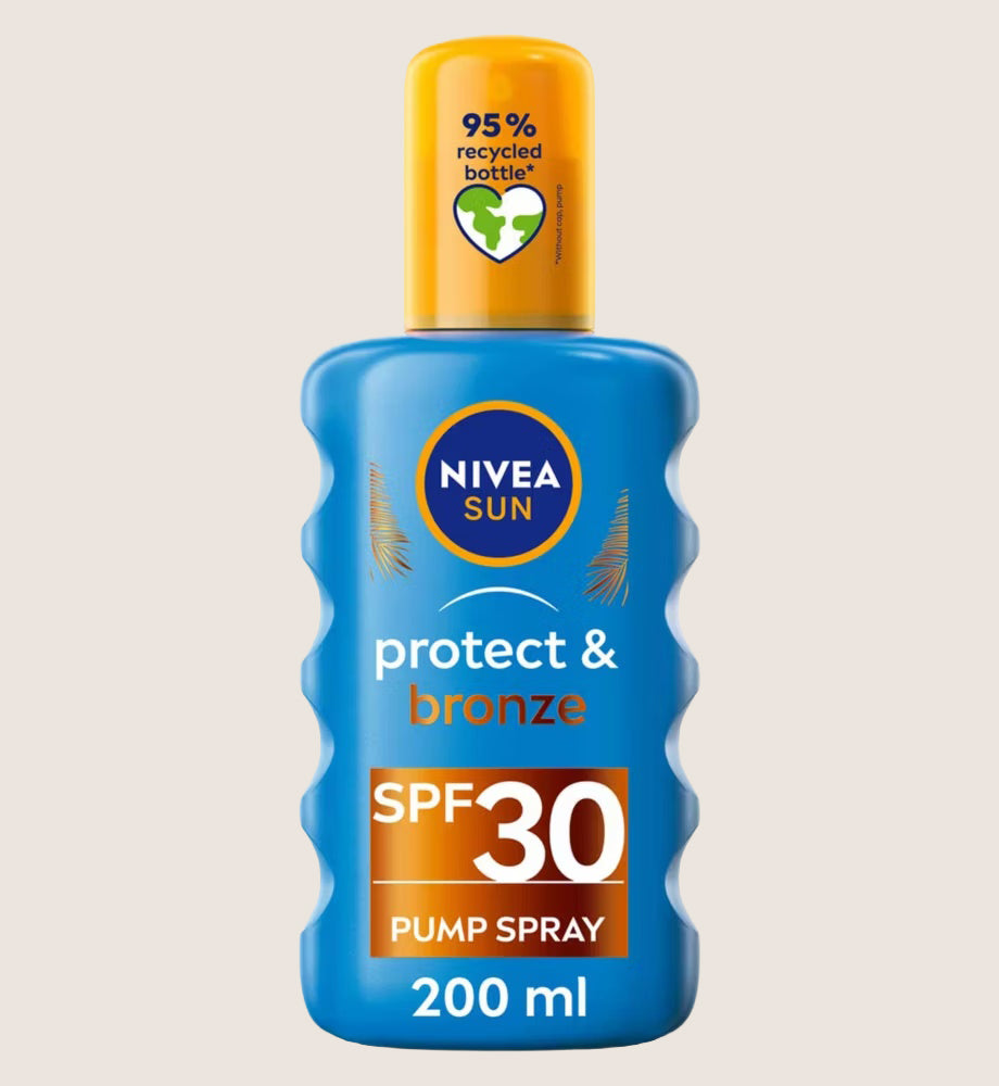 NIVEA SUN Tan Activating Sun Cream Spray SPF 30 Protect & Bronze SPF30 200ml