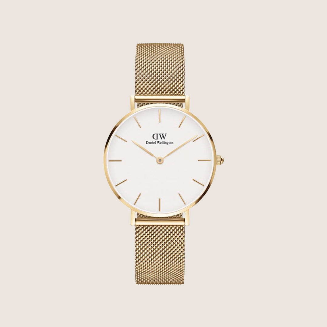 Daniel Wellington Women's Petite Evergold Gold White Dial Watch DW00100348