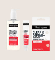Neutrogena Blemish Treatment Bundle Cleanser, Serum & Blemish Patch Set