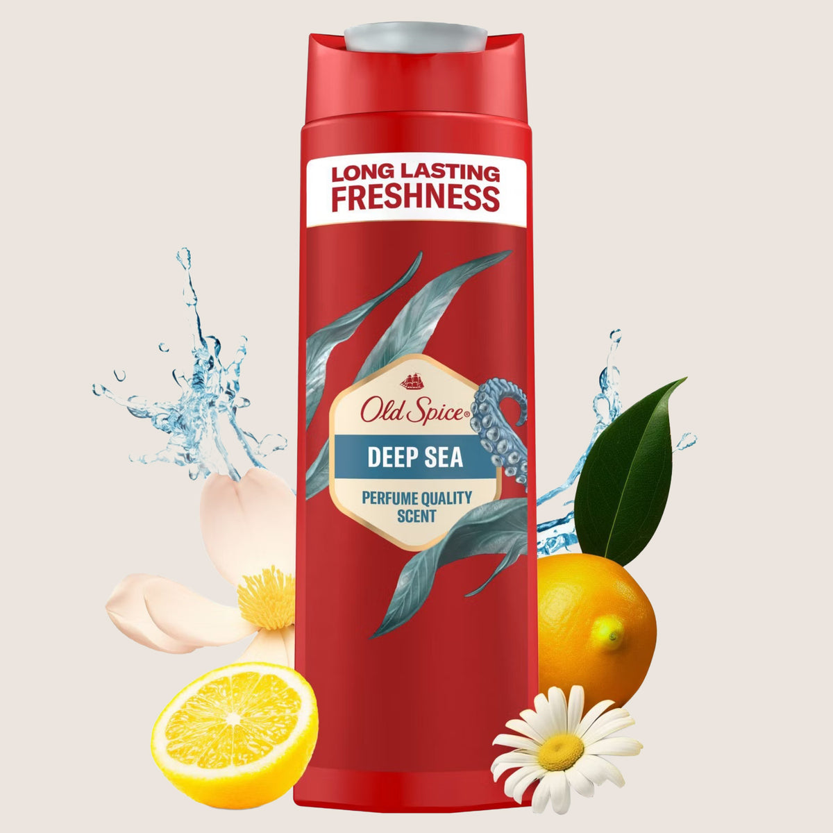 Old Spice Deep Sea Shower Gel & Shampoo 3-in-1 Body, Hair & Face 400ml