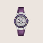 Guess Women's Silver Dial Watch Silver Dial W0775L6
