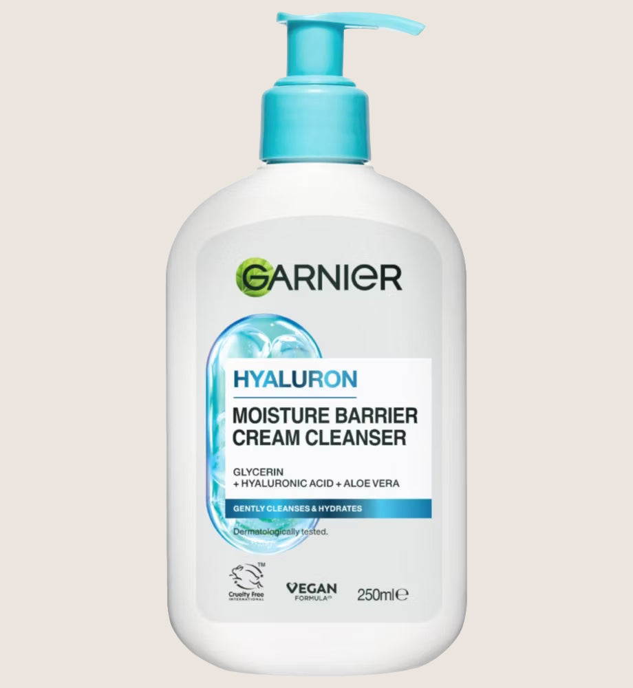 Garnier Hyaluron Barrier Protect Cream Cleanser with Glycerin Hyaluronic Acid Aloe Vera With Hyaluronic Acid 250ml