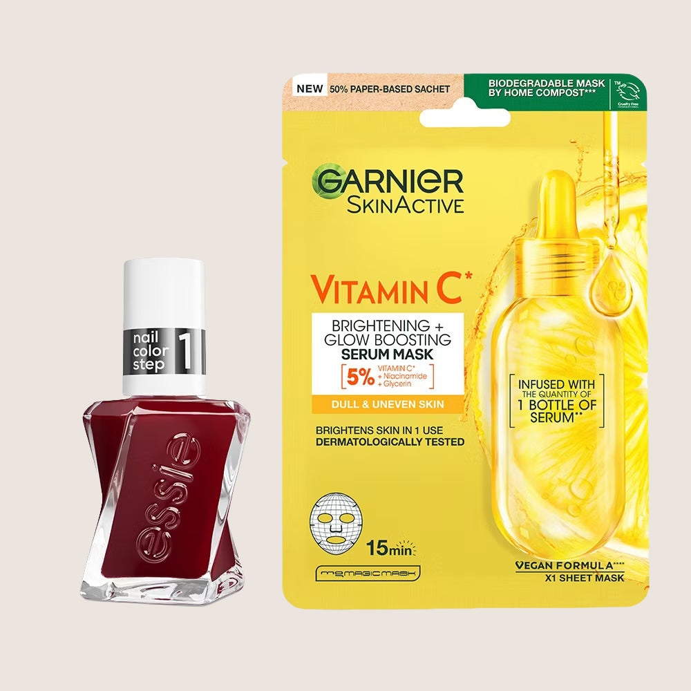 Essie Spiked With Style & Garnier Vitamin C Premium Quality
