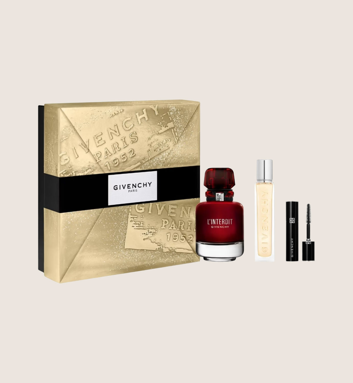 Givenchy Coffret L'Interdit Eau De Parfum Rouge Travel Spray And Mini Mascara Fragrance Gift Set For Her