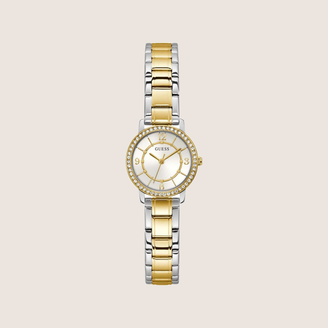 Guess Women's Melody Watch Crystal-Set White Dial GW0468L4