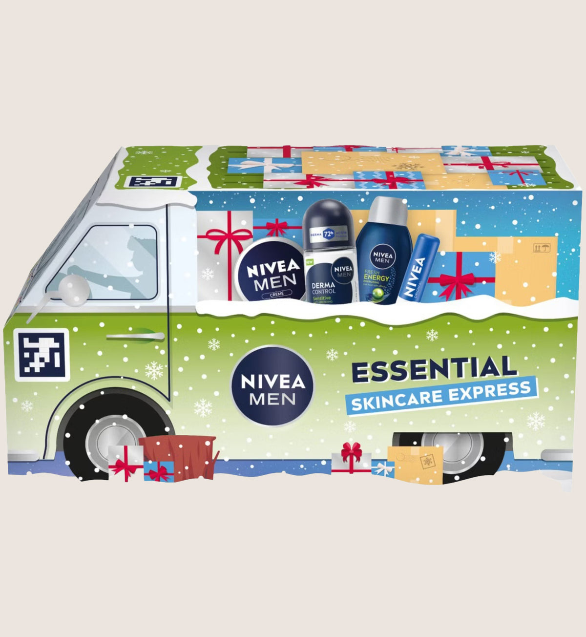 Nivea Men Essential Skincare Express Truck Gift Set - 4 Piece Travel Essentials