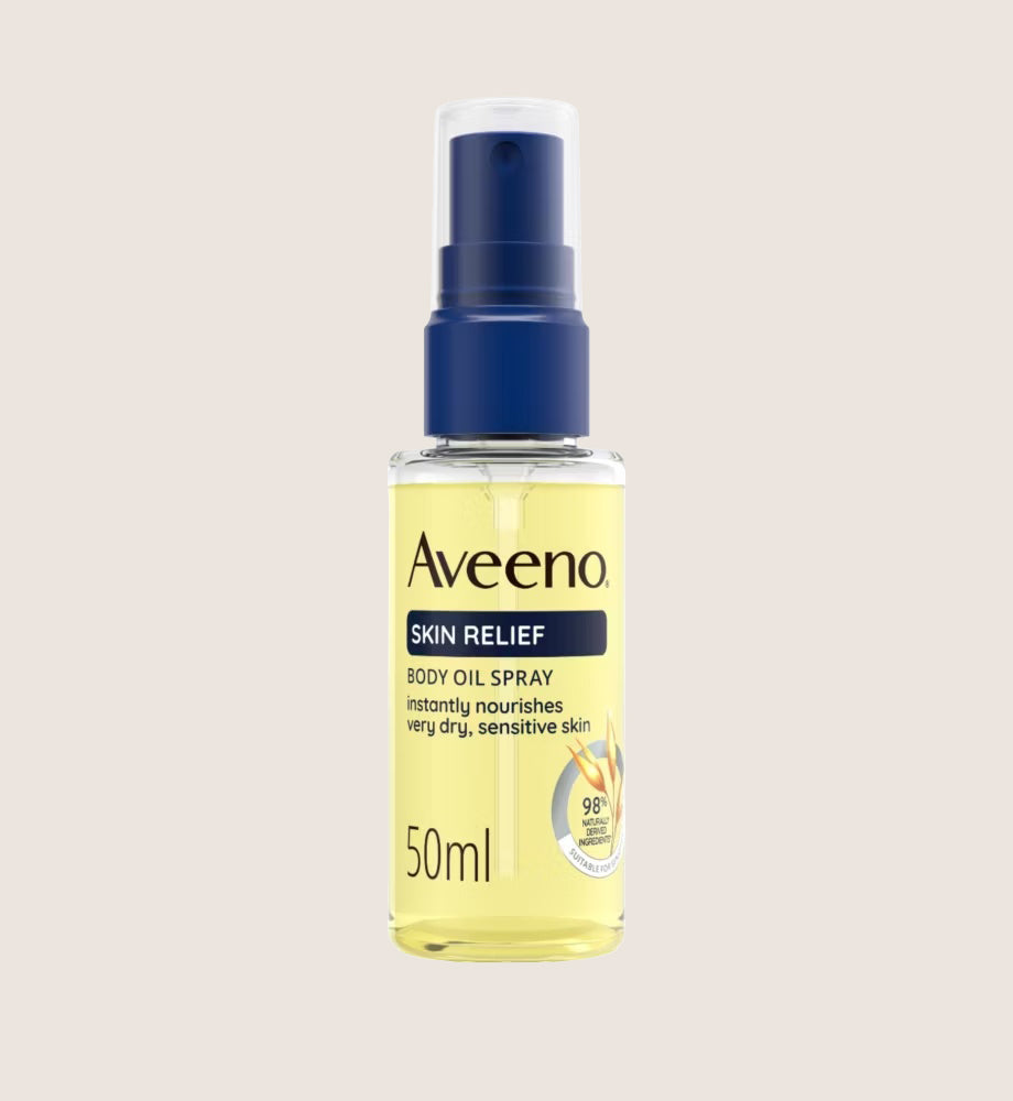 Aveeno Skin Relief Mini Body Oil Spray Fast-Absorbing Nourishment 50ml