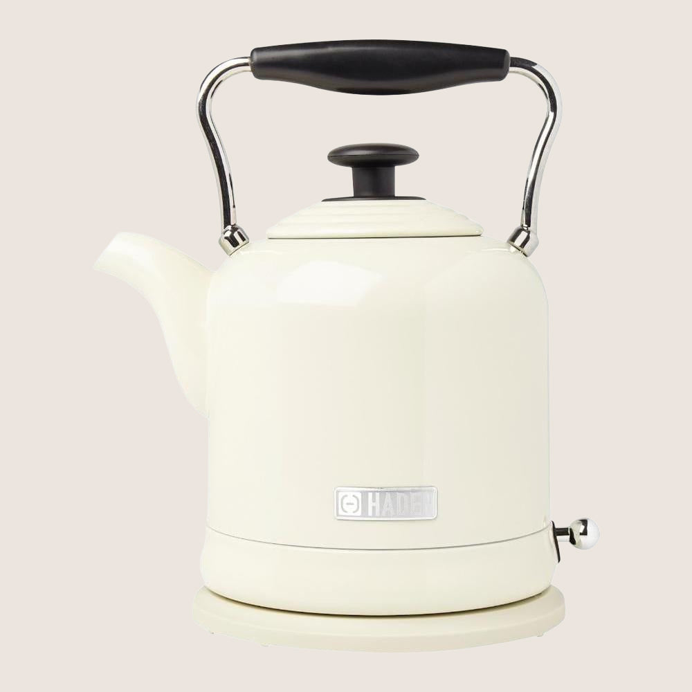 HADEN Highclere 197238 Traditional Kettle with Country House Design 1.7L - Cream