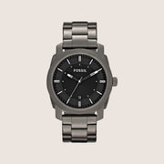 Fossil Mens Machine Black Steel Watch FS4774