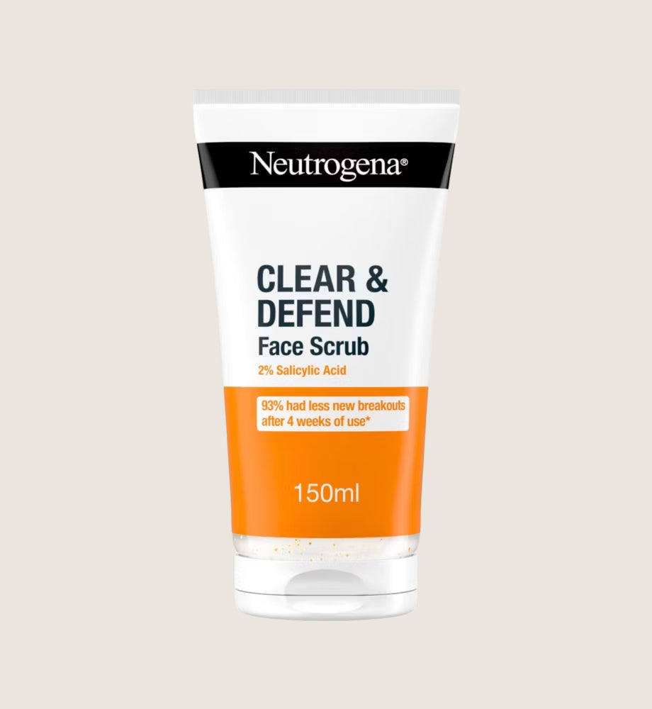 Neutrogena Clear & Defend Facial Scrub 2% Salicylic Acid 150ml