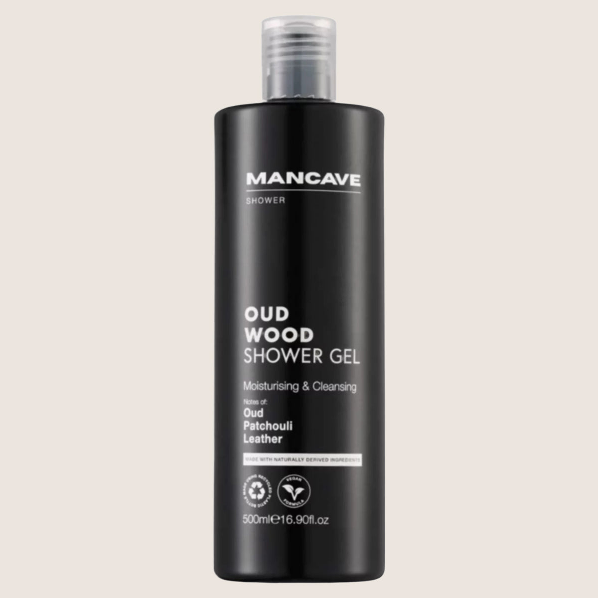 ManCave Oud Wood Shower Gel Premium Oud, Leather & Vanilla 500ml