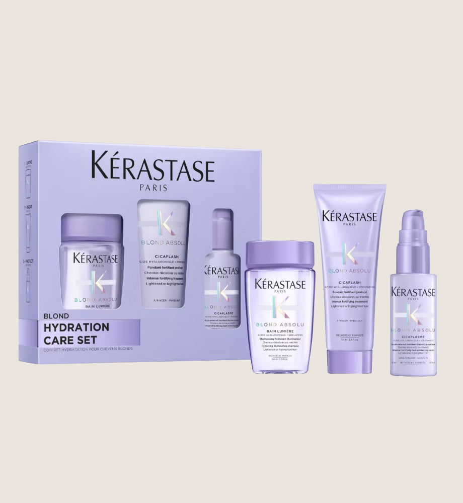 Kérastase Blond Absolu Discovery Gift Set for blonde hair with Hyaluronic Acid Professional Care