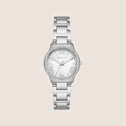 Michael Kors Women's Sage White Dial Silver Case Watch MK4824