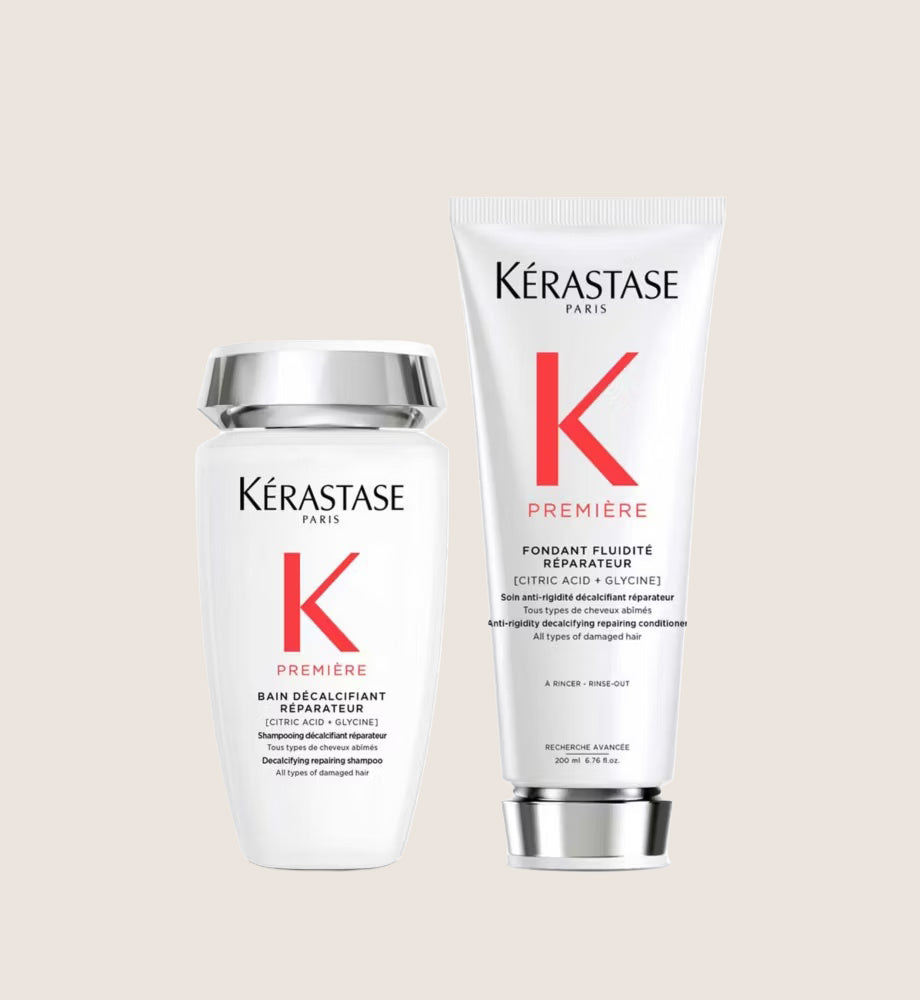 Kérastase Première Decalcifying Repairing Shampoo & Conditioner Duo for Damaged Hair with Pure Citric Acid and Glycine Cleansing Formula
