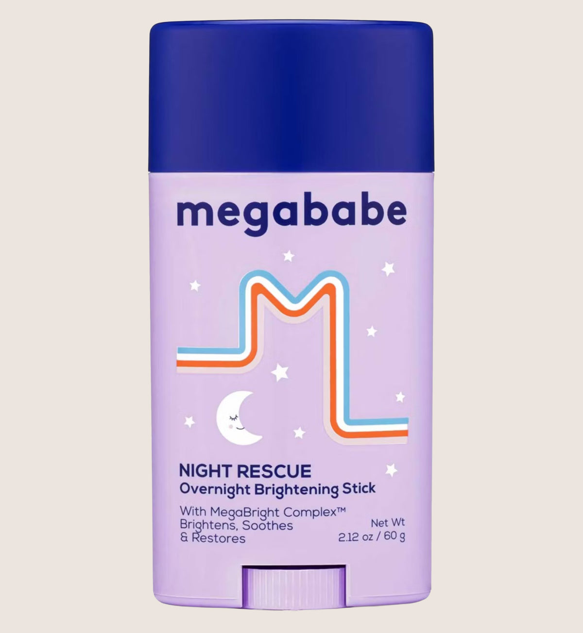 Megababe Night Rescue Bright Stick for Skin Discolouration & Irritation 60g