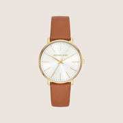Michael Kors Women's Pyper Clear Stone-Set White Dial Watch MK2740