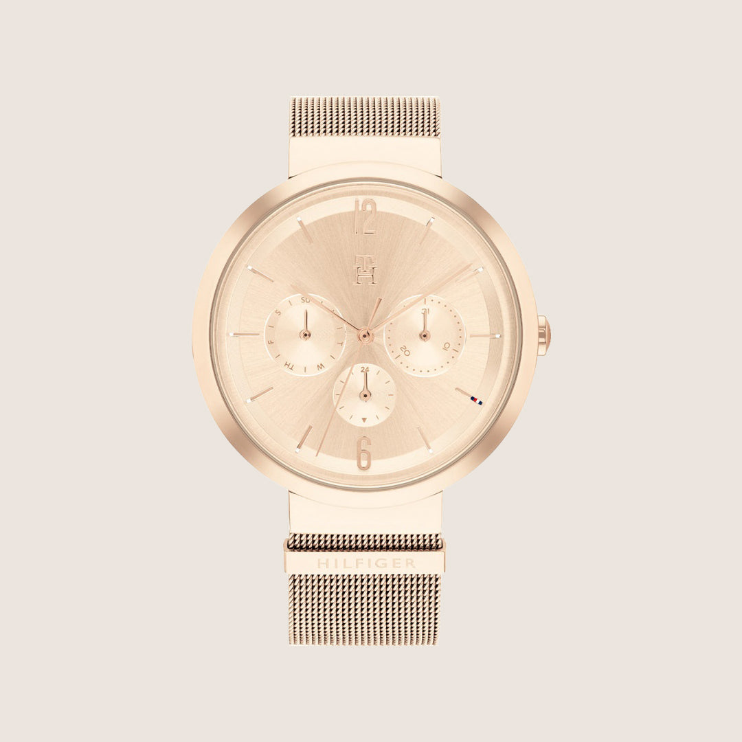 Tommy Hilfiger Women's Lidia Rose Gold Multi-Dial Pink Dial Steel 1782538