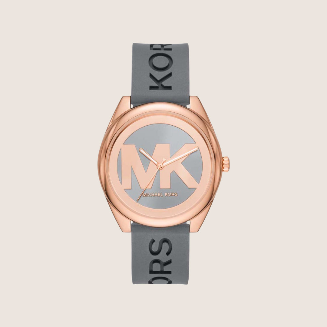 Michael Kors Women's Janelle Two Tone Dial Rose Gold Case Watch MK7314