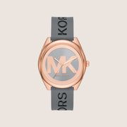 Michael Kors Women's Janelle Two Tone Dial Rose Gold Case Watch MK7314