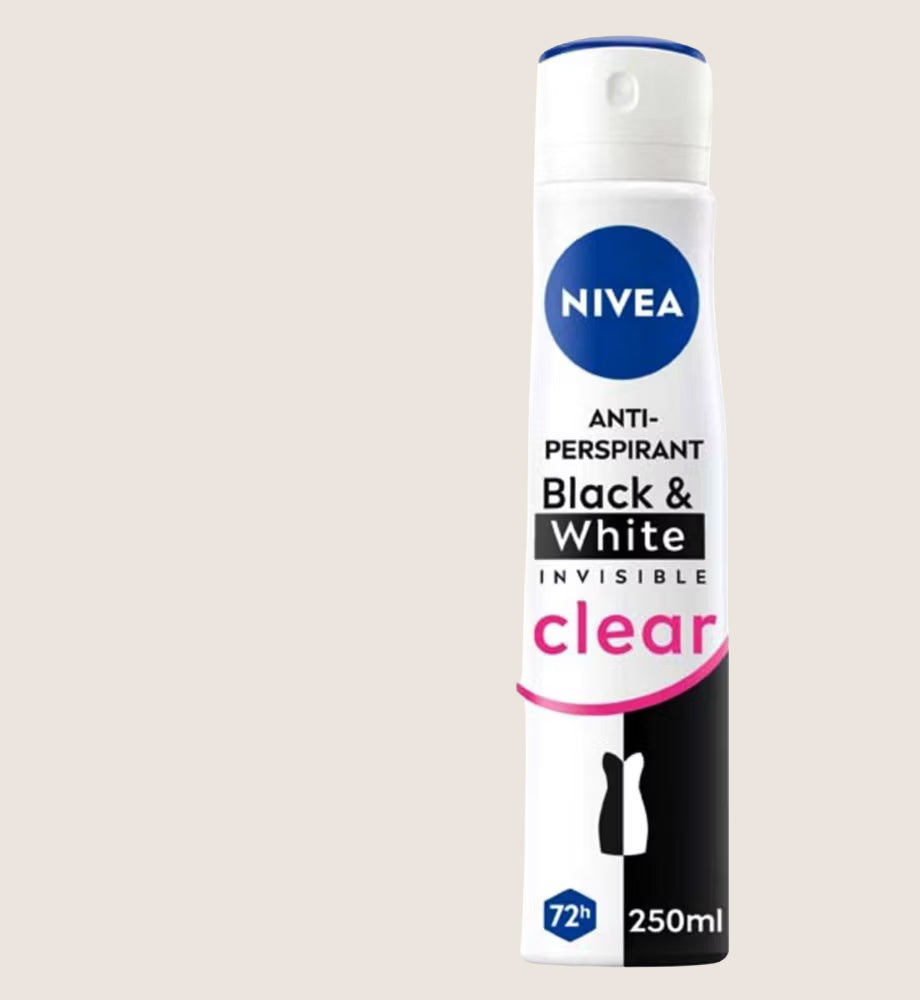 NIVEA Anti-Perspirant Deodorant Spray, Black & White Original, 72h, 72-Hour Protection 250ml