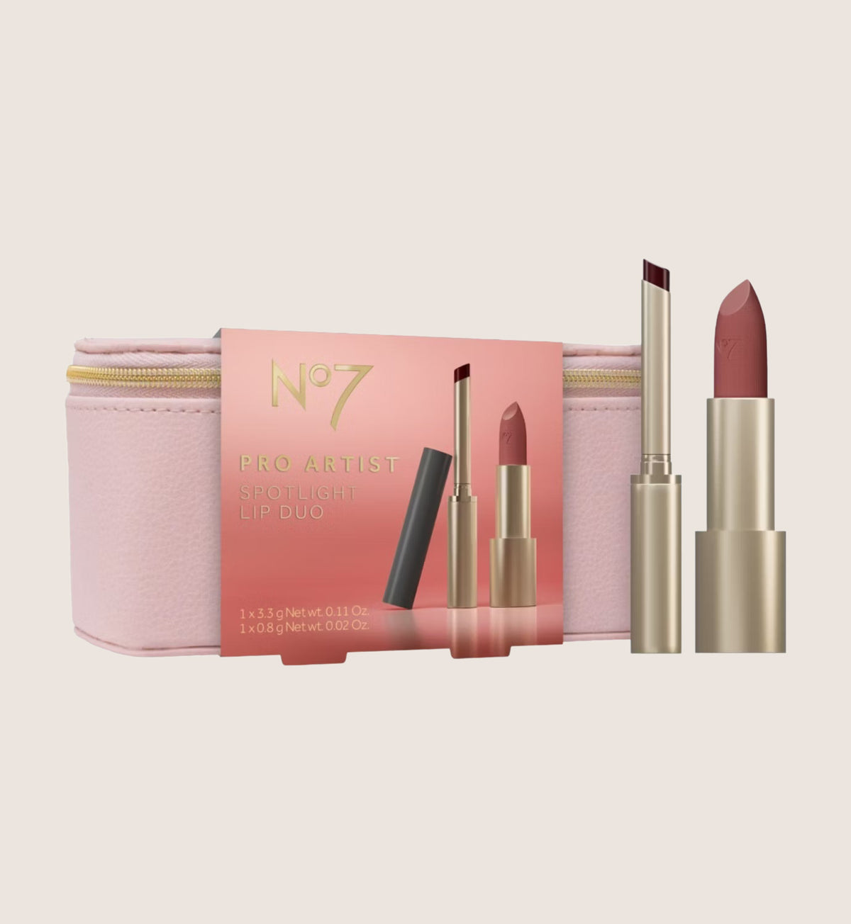 No7 Pro Artist Spotlight Lip Duo Beauty Gift Set For Her