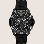 Armani Exchange Mens Sport Watch Black Silicone Strap AX1961