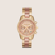 Michael Kors Women's Bryant Chronograph Clear Stone-Set Watch MK6475