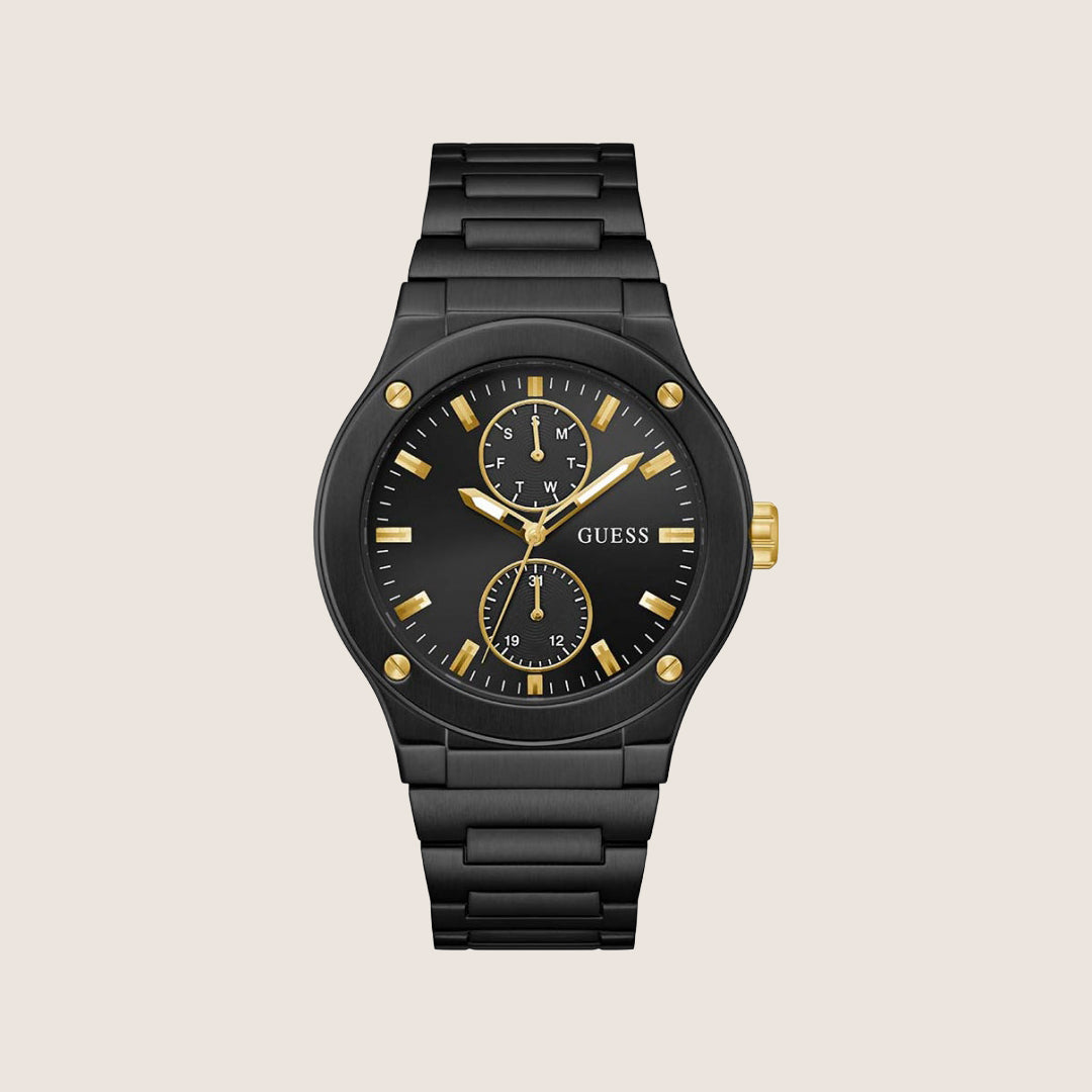Guess Mens Dress Watch Black Dial GW0795G3