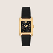 Michael Kors Women's Monroe Black Dial Gold Case Watch MKO1027