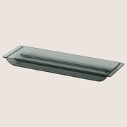 IKEA VISSLAÅN Drawer Organiser Recycled PET Plastic Grey 35x11x3 cm