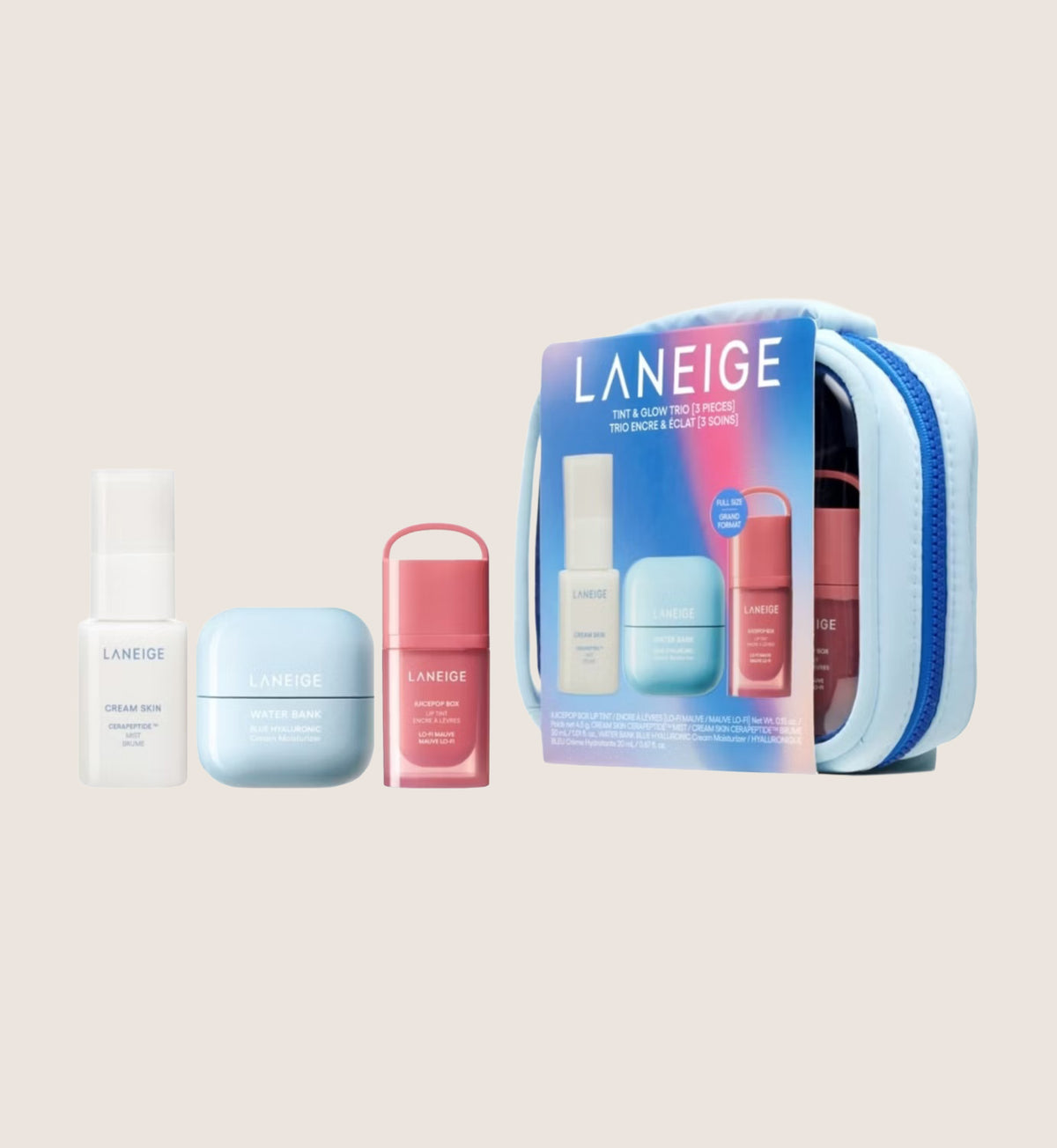 Laneige Tint & Glow Trio Skincare Gift Set For Her