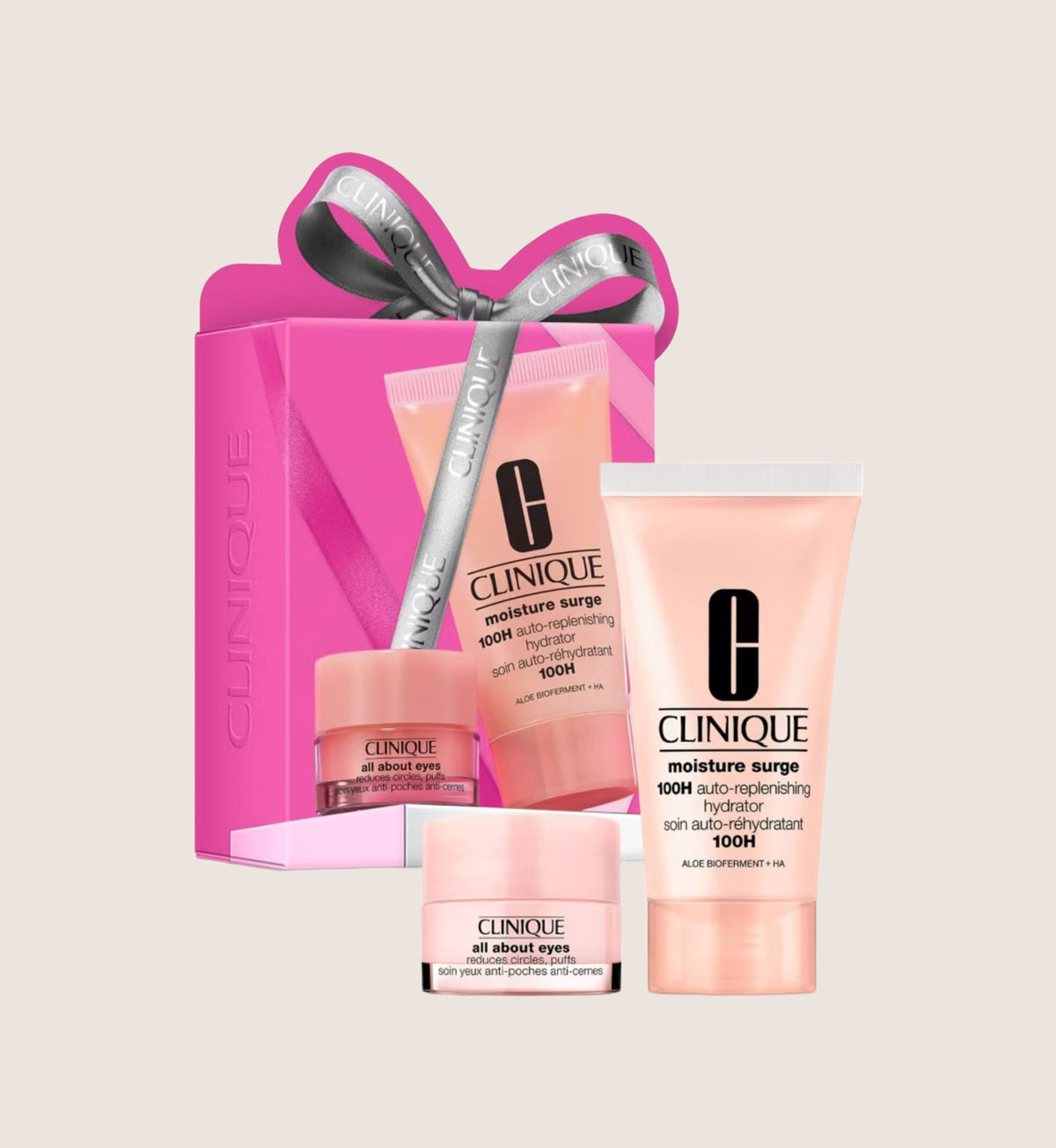 Clinique Moisture Surge Hydration & Eye Care Travel Skincare Gift Set For Her
