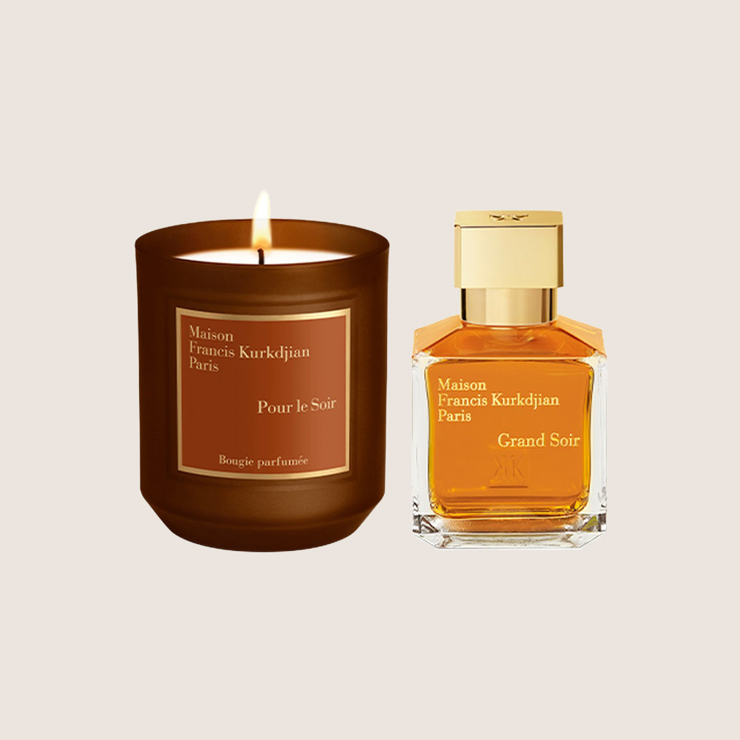 Maison Francis Kurkdjian Unisex Grand Soir Scented Candle and Eau de Parfum Evening Duo Set